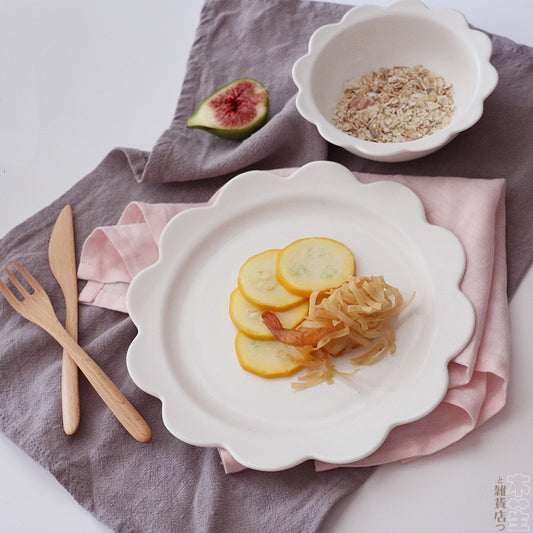 Matte ceramic frosted porcelain plate