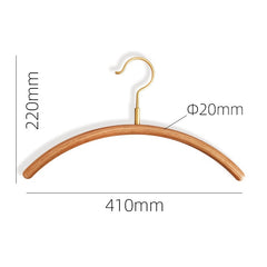 New Chinese Style Solid Wood Brass Hook Clothes Support Household Cloakroom Clothes Hanger Clothes Hanger