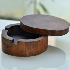 Solid Wood Ashtray Personalized Wooden Ashtray