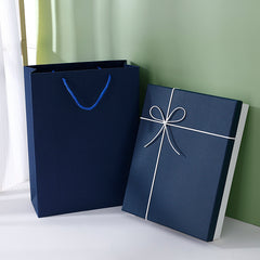 Large Gift Box, Empty Box, Simple Blue Packaging Box, Exquisite Birthday Gift Box, Rectangular Gift Box, Custom