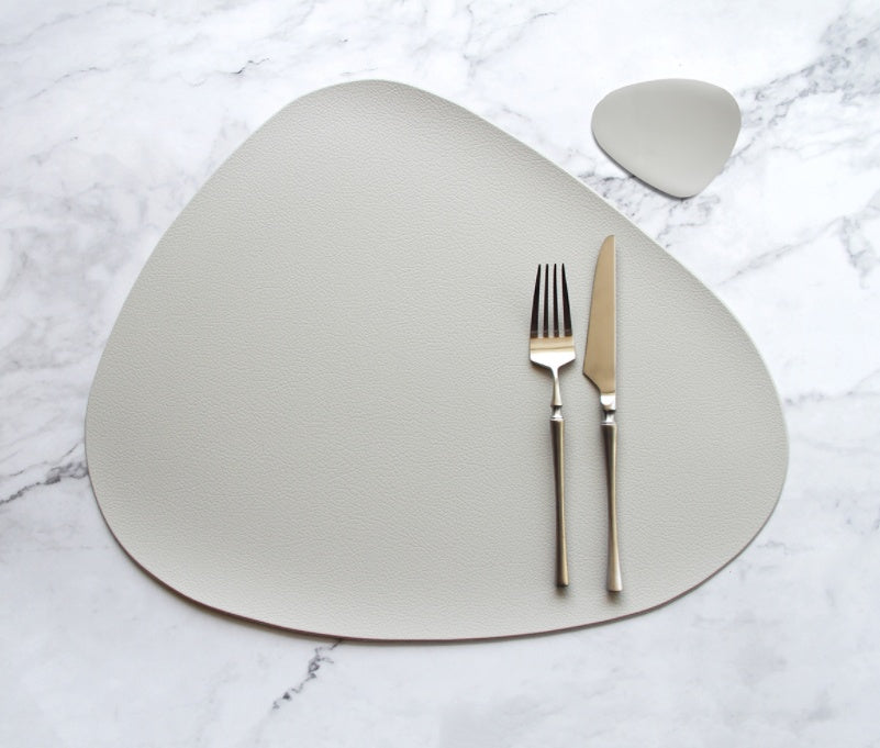 Leather insulation placemat