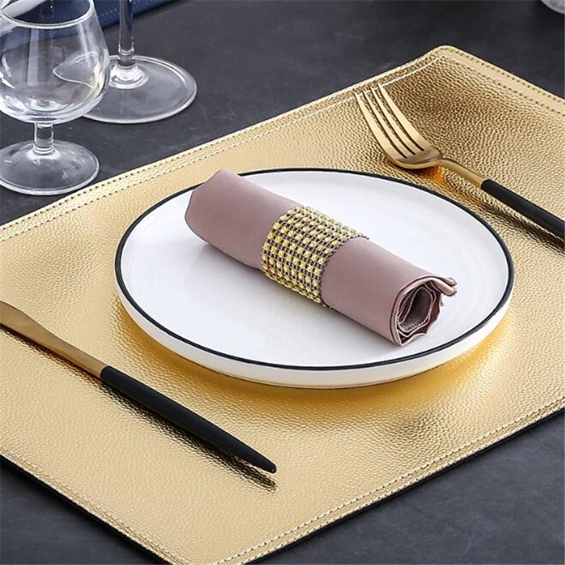 Waterproof leather placemat