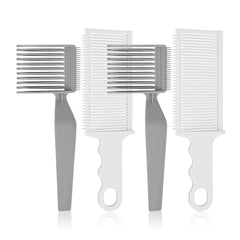 Adorila Barber Fade Combs Set, Heat Resistant Fade Combs, Curved Flat Top Hair Cutting Comb Cutting Comb for Men Salon Hairdresser Tools