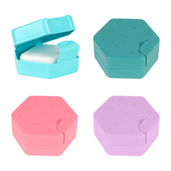 Adorila 4 Pack Small Travel Soap Case, Portable Soap Container with Lid, Leak-Proof Soap Box for Bathroom, Camping, Gym