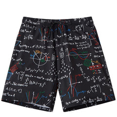 Ou code swimming trunks printed beach pants casual large size pants male