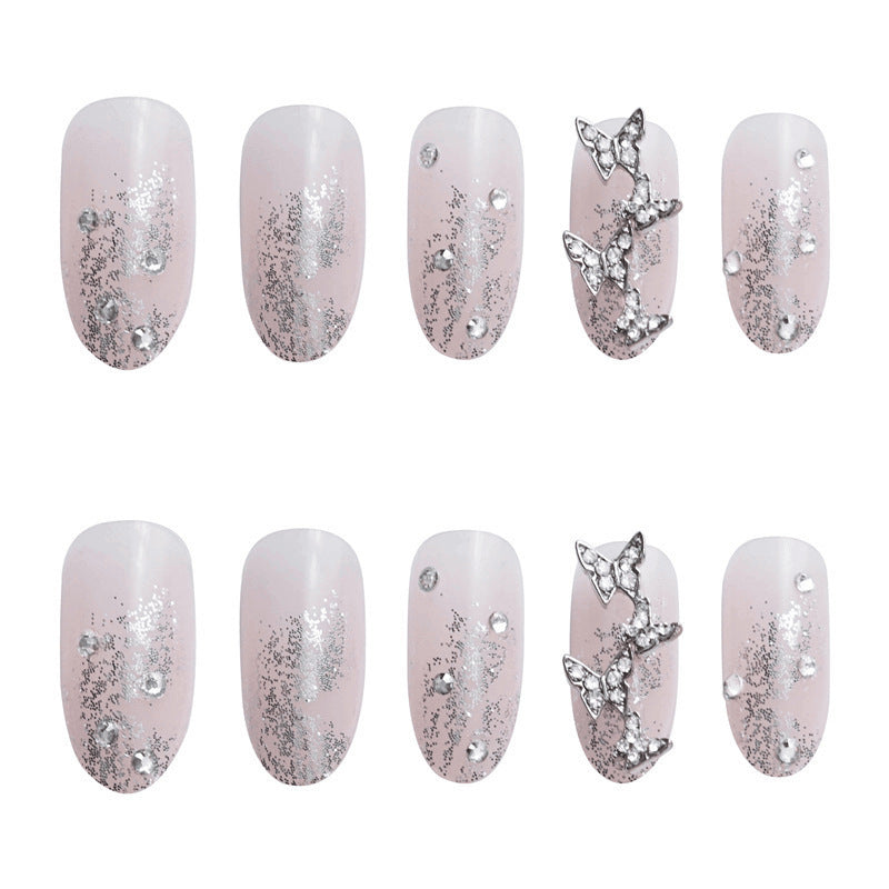 European And American Butterfly Long Nail Art Finished Products