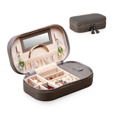 Portable PU Jewelry Box Jewelry Storage Box