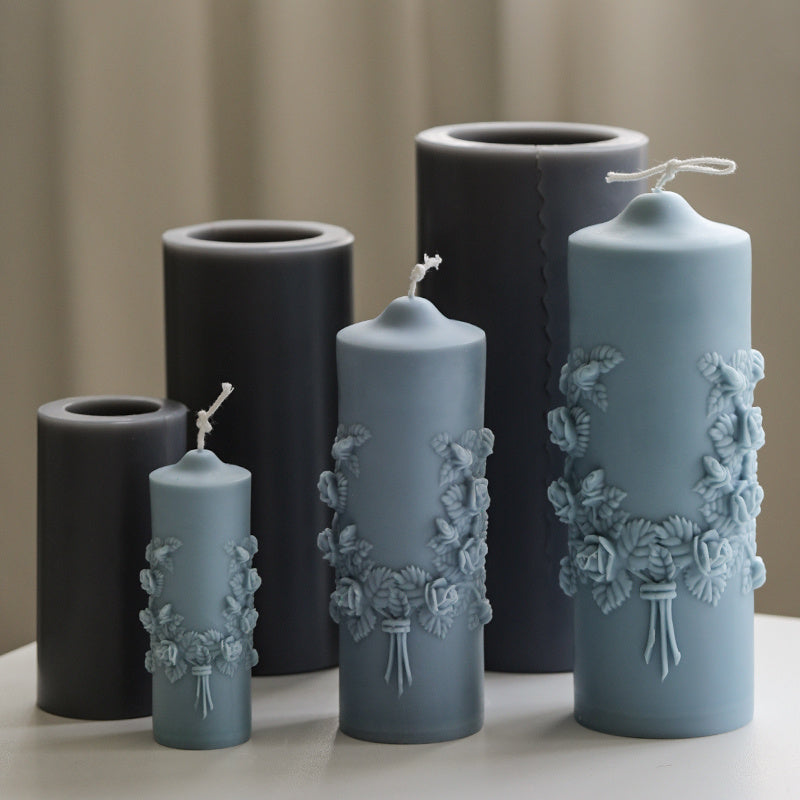 Handmade Cylindrical Scented Candle DIY Mould