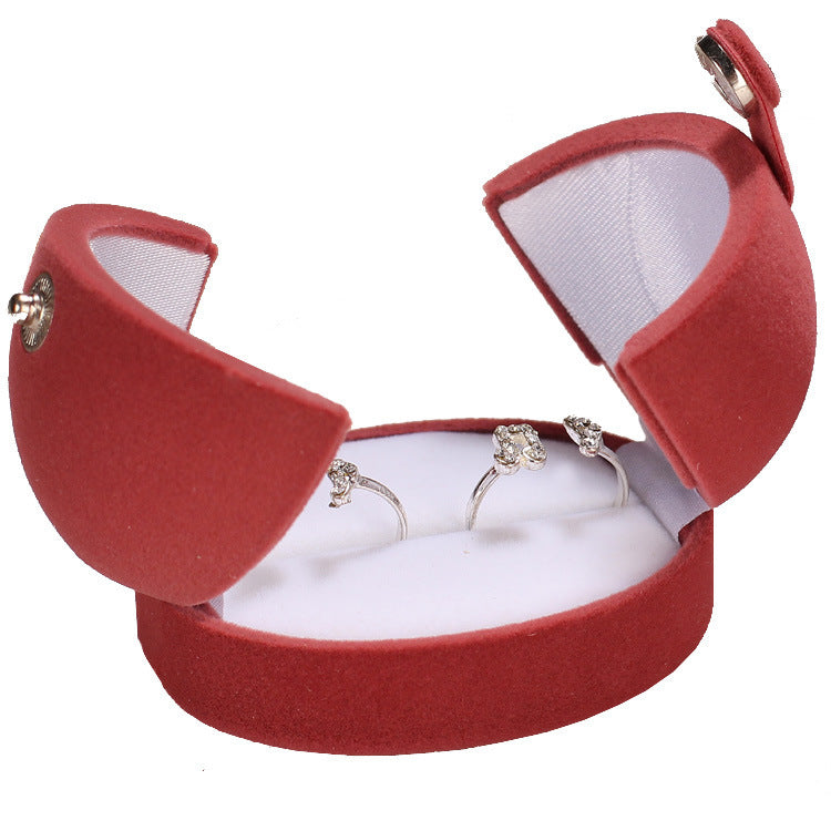 Double Cover Ring Box Jewelry Packaging Jewelry Gift Box Jewelry Box Manufacturer Flocking Jewelry Box
