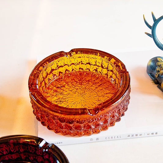 Colorful Glass Ashtray Round Ashtray Ornaments