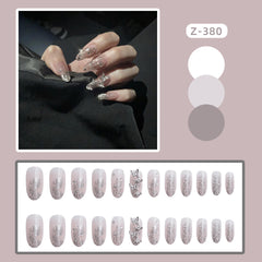 European And American Butterfly Long Nail Art Finished Products