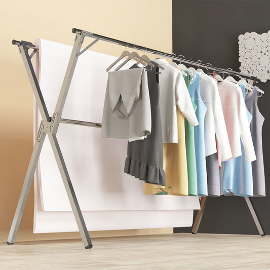 Floor To Ceiling Folding Telescopic Clothes Drying Rack