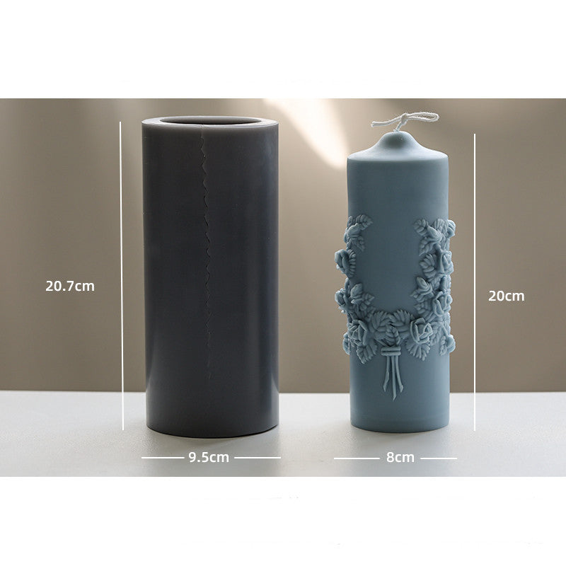 Handmade Cylindrical Scented Candle DIY Mould