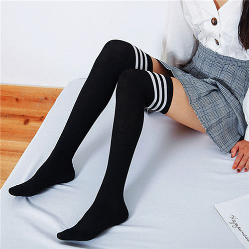 Striped stockings ladies stockings