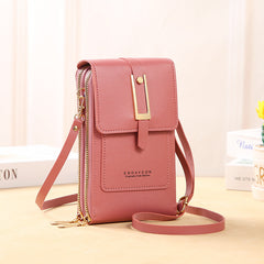 Simple Transparent Touch Screen Phone Crossbody Bag