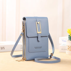 Simple Transparent Touch Screen Phone Crossbody Bag