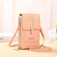 Simple Transparent Touch Screen Phone Crossbody Bag