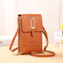 Simple Transparent Touch Screen Phone Crossbody Bag