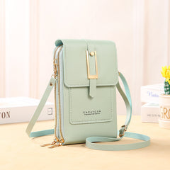 Simple Transparent Touch Screen Phone Crossbody Bag