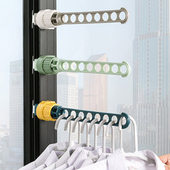 Indoor 8-hole Window Frame Hanging Clothes Drying Rack