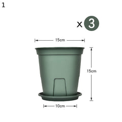 Thicken Root Control Pots Do Not Nest Roots Plastic Gallon Pots Creative Green Rose Clematis Planting Pots