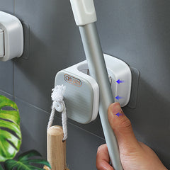 Mop Hook Free Punching Wall Hanging Toilet Broom Clip
