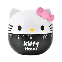 Adorila Hello Kitty Mechanical Kitchen Timer, Cute Cartoon Manual Countdown Timer, 60 Minutes Cooking Timer for Classroom, Home, Study (Pink)
