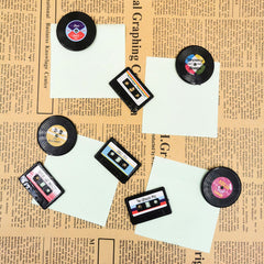 Retro Tape Record Refridgerator Magnets