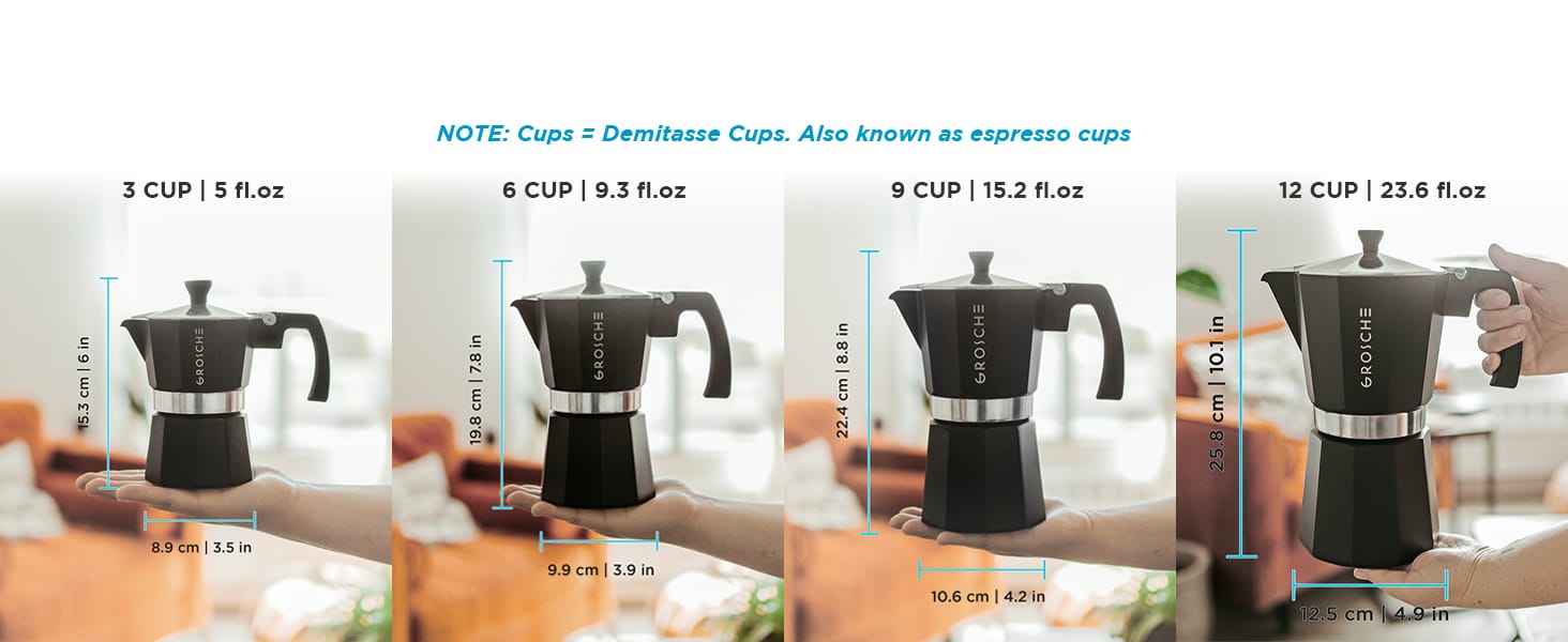 rechargeable measuring cofeee coffi ground stop safety device inducion classic maquina  insulated