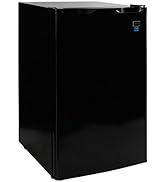 West Bend WBR44B Mini Fridge Compact Refrigerator for Home Office or Dorm, with Reversible Door, ...