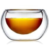 Unbreakable Glass Tea Cups 1Pcs Double walled Borosilicate Glass Tiny Teacups Each Holds Borosili...