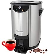 West Bend 57042 Coffee Urn Double Walled Stainless Steel Features Automatic Temperature Control L...