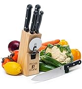 Moss & Stone Stainless Steel Serrated Knife Set | Kitchen knives Set With High-Carbon Stainless S...