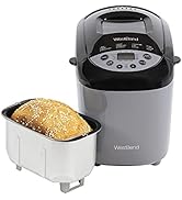 West Bend Hi-Rise Bread Maker Programmable Horizontal Dual Blade with 12 Programs Including Glute...