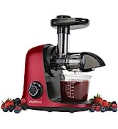West Bend Juicer Cold Press Masticating Extractor Machine Features Quiet Motor Anti-Clog Reverse ...