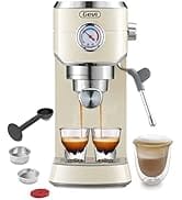Gevi Espresso Machine 20 Bar, Professional Espresso Maker with Milk Frother Steam Wand, Compact S...