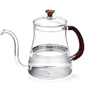 Unbreakable Gooseneck Kettle for Drip Coffee 20OZ Pour Over Coffee Kettle Tea Kettle for Stove To...