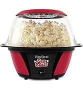 West Bend Stir Crazy Electric Hot Oil Popcorn Popper Machine Offers Large Lid for Serving Bowl an...