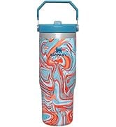 Stanley IceFlow Stainless Steel Tumbler with Straw - Vacuum Insulated Water Bottle for Home, Offi...