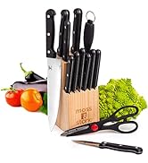 Moss & Stone Stainless Steel Serrated Knife Set | Premium Kitchen knives Set With High-Carbon Sta...
