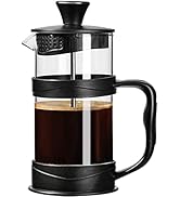 PARACITY French Press Coffee/Tea Maker, Camping Mini Coffee/Tea Press of 304 Stainless Steel Filt...