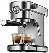 Yabano Espresso Machine, 15 Bar Fast Heating Espresso Coffee machine with Milk Frother Wand for C...