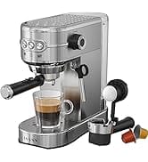 JASSY Espresso Machine Latte Coffee Makers 20 Bar Professional Cappuccino Machines with Milk Frot...