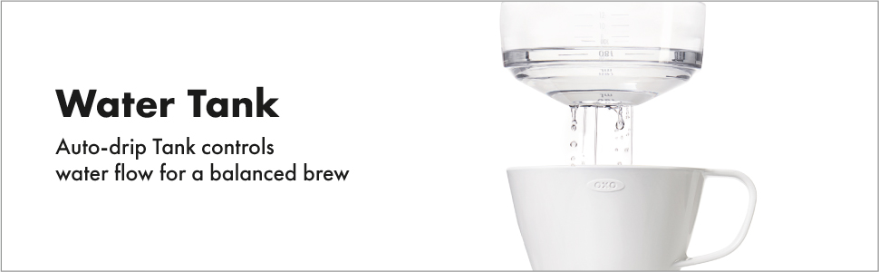 OXO BREW Pour-Over Coffee Maker with Water Tank
